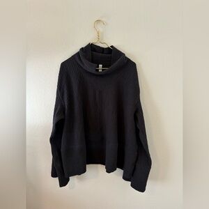 lululemon athletica dark gray Cowl Neck Sweater